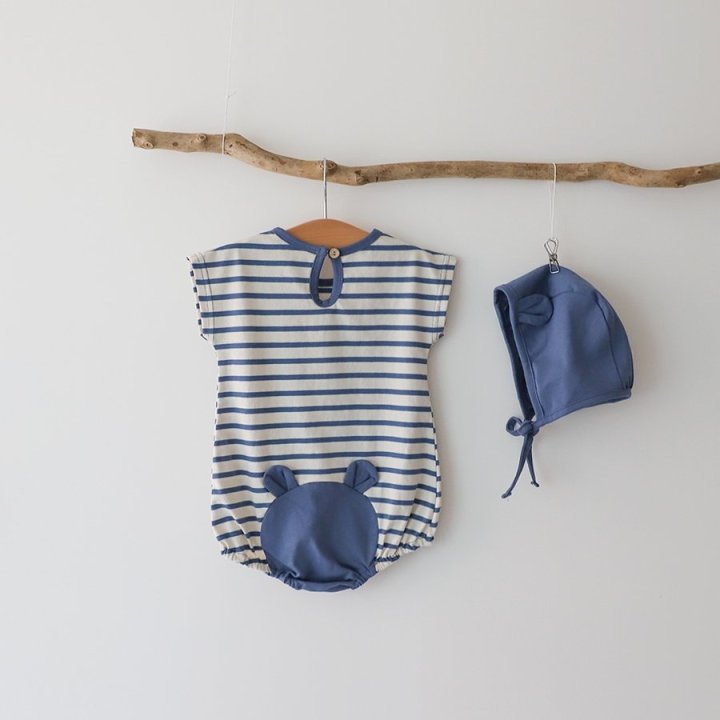 Lemonade - Korean Baby Fashion - #babyboutiqueclothing - Koi Suit (Romper + Hat Set) - 4