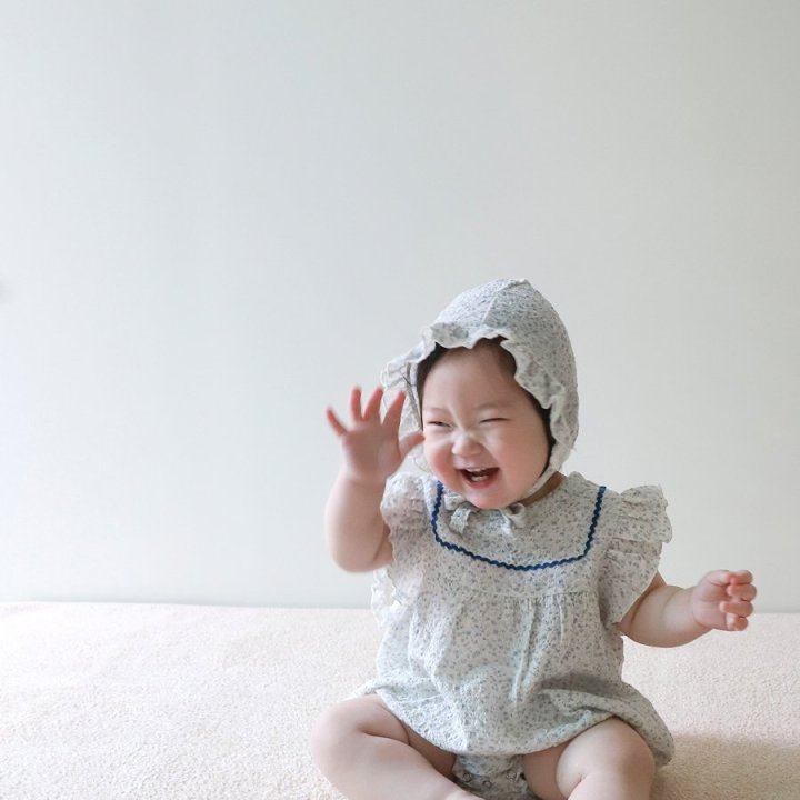 Lemonade - Korean Baby Fashion - #babyfashion - Gypsophila (Romper + Hat Set) - 11