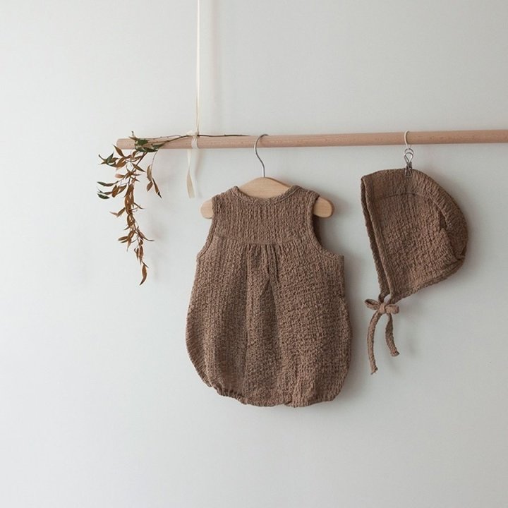Lemonade - Korean Baby Fashion - #babygirlfashion - Waffle Suit - 3