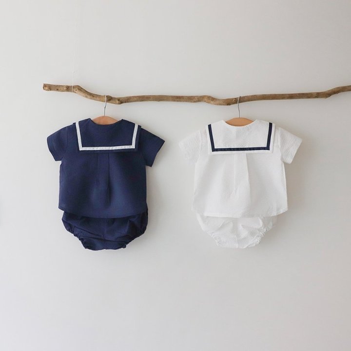 Lemonade - Korean Baby Fashion - #babylifestyle - Embossed Set (Shirt + Shorts) - 5