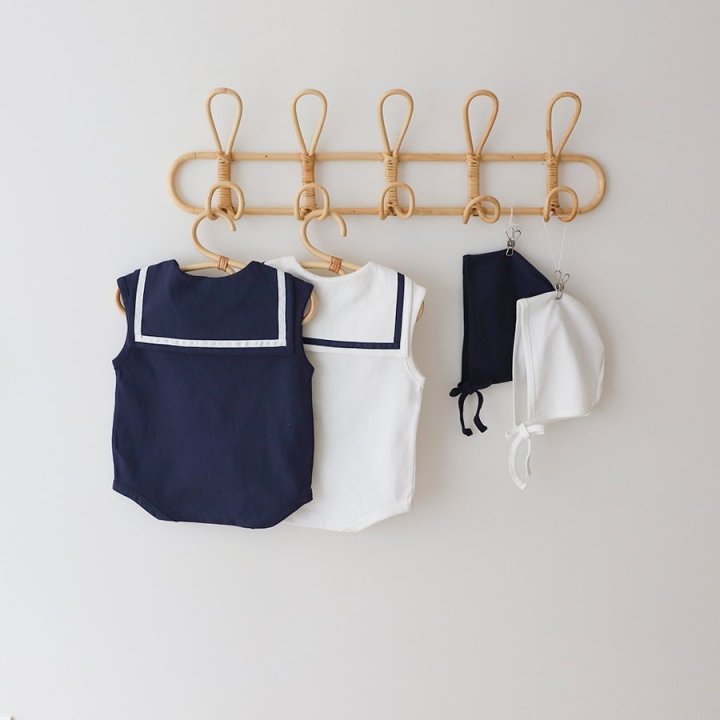 Lemonade - Korean Baby Fashion - #babylifestyle - Army Suit (Romper + Hat Set) - 4