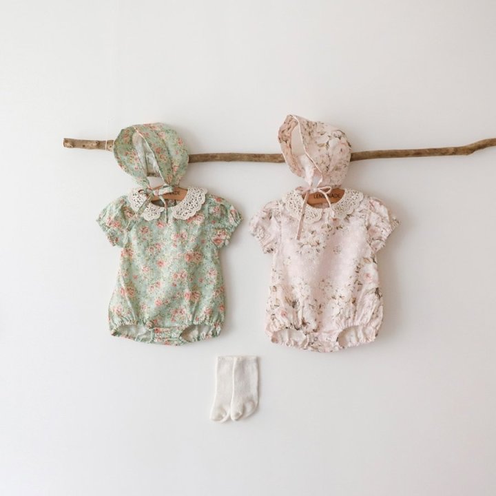 Lemonade - Korean Baby Fashion - #babyoninstagram - Antoinette (Romper + Hat Set)