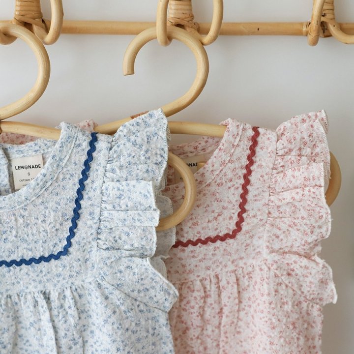 Lemonade - Korean Baby Fashion - #babyootd - Gypsophila (Romper + Hat Set)