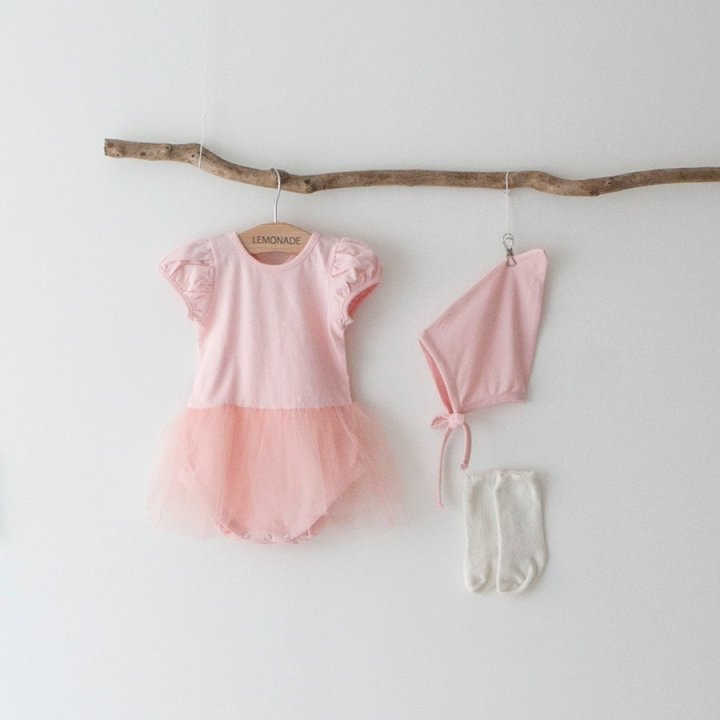 Lemonade - Korean Baby Fashion - #babyoutfit - Swan (Romper + Hat Set) - 4