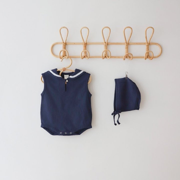 Lemonade - Korean Baby Fashion - #babyoutfit - Army Suit (Romper + Hat Set) - 6