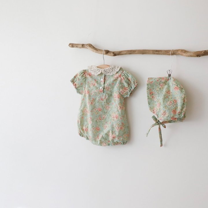 Lemonade - Korean Baby Fashion - #babyoutfit - Antoinette (Romper + Hat Set) - 4