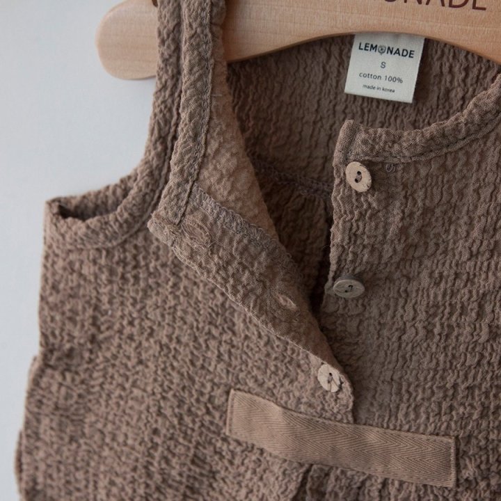Lemonade - Korean Baby Fashion - #babyoutfit - Waffle Suit - 7