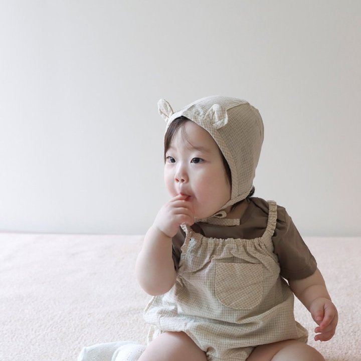 Lemonade - Korean Baby Fashion - #babywear - Cracker Overalls (Romper + Hat Set) - 9
