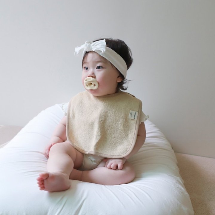 Lemonade - Korean Baby Fashion - #onlinebabyboutique - Terry Square Bib - 12