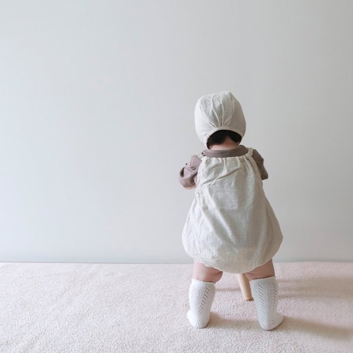 Lemonade - Korean Baby Fashion - #onlinebabyshop - Cracker Overalls (Romper + Hat Set) - 11