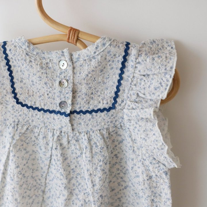 Lemonade - Korean Baby Fashion - #onlinebabyshop - Gypsophila (Romper + Hat Set) - 6