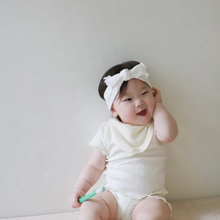 Lemonade - Korean Baby Fashion - #onlinebabyshop - Terry Triangle Bib - 12