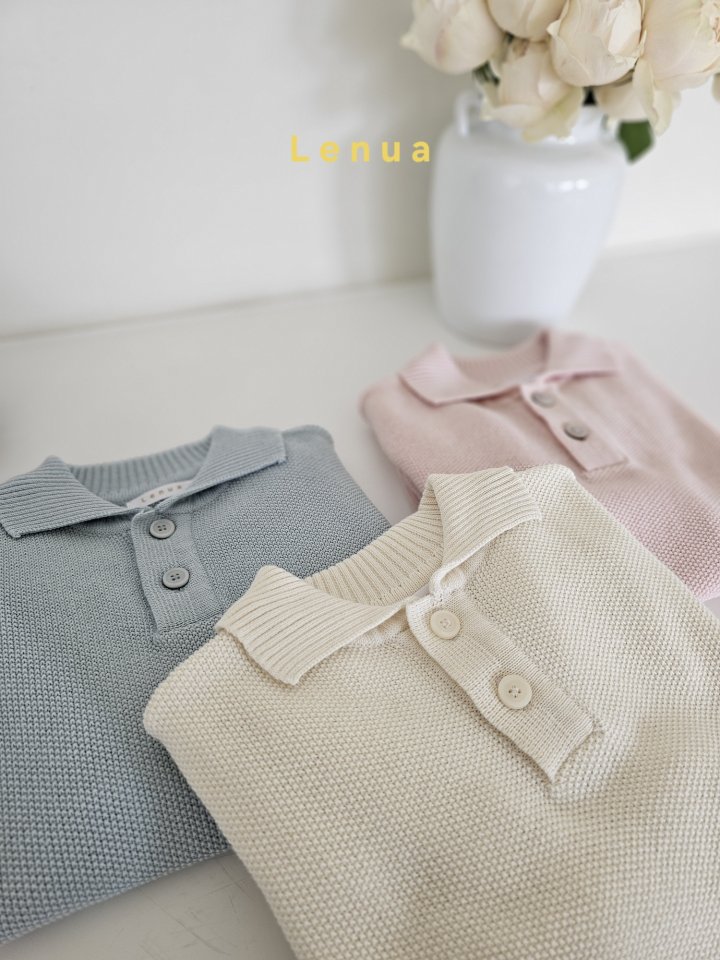 Lenua - Korean Children Fashion - #Kfashion4kids - Raoul Collar Knit Tee - 2