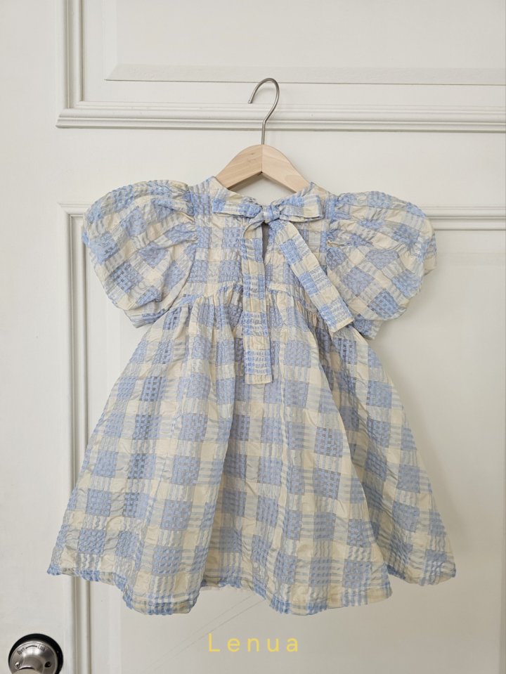 Lenua - Korean Children Fashion - #childofig - Shine Check One-piece - 7