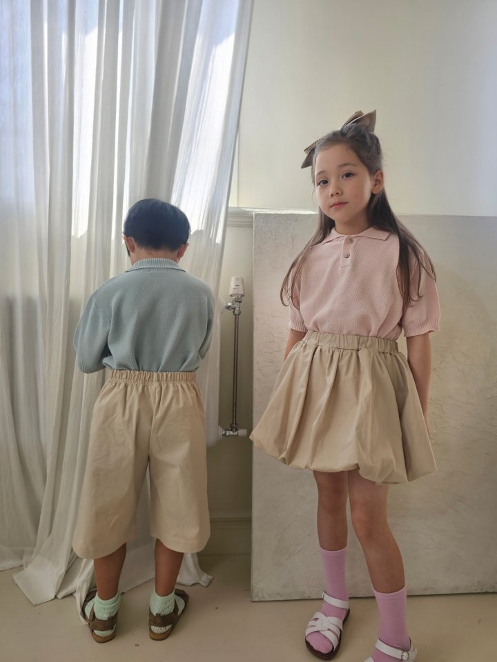 Lenua - Korean Children Fashion - #childrensboutique - Raoul Collar Knit Tee - 11
