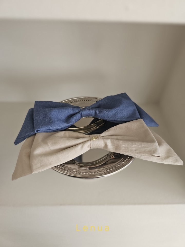 Lenua - Korean Children Fashion - #discoveringself - Denim Ribbon Claw Clip