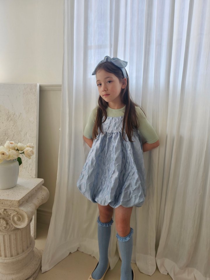 Lenua - Korean Children Fashion - #discoveringself - Ribbon Jacquard One-piece - 12
