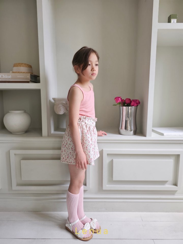 Lenua - Korean Children Fashion - #discoveringself - Flower Culotte Pants - 3