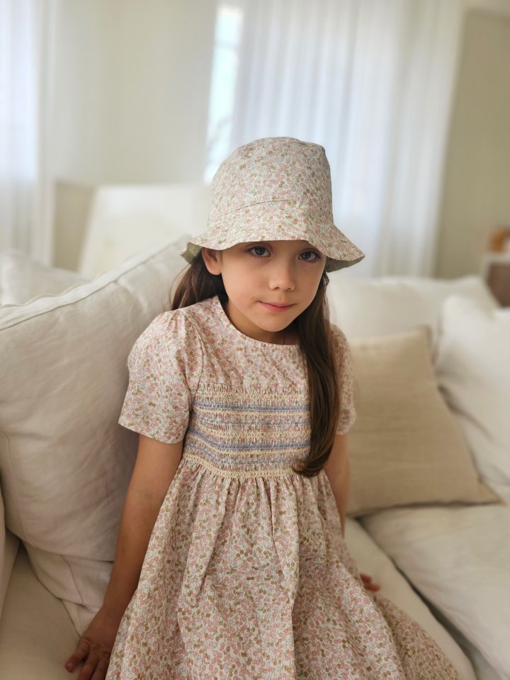 Lenua - Korean Children Fashion - #fashionkids - Cherry Reversible Bucket Hat - 6