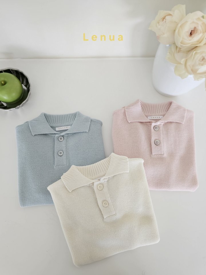 Lenua - Korean Children Fashion - #littlefashionista - Raoul Collar Knit Tee - 3