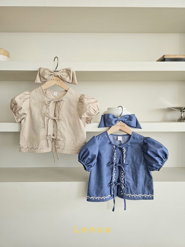 Lenua - Korean Children Fashion - #magicofchildhood - Ribbon Blouse - 2