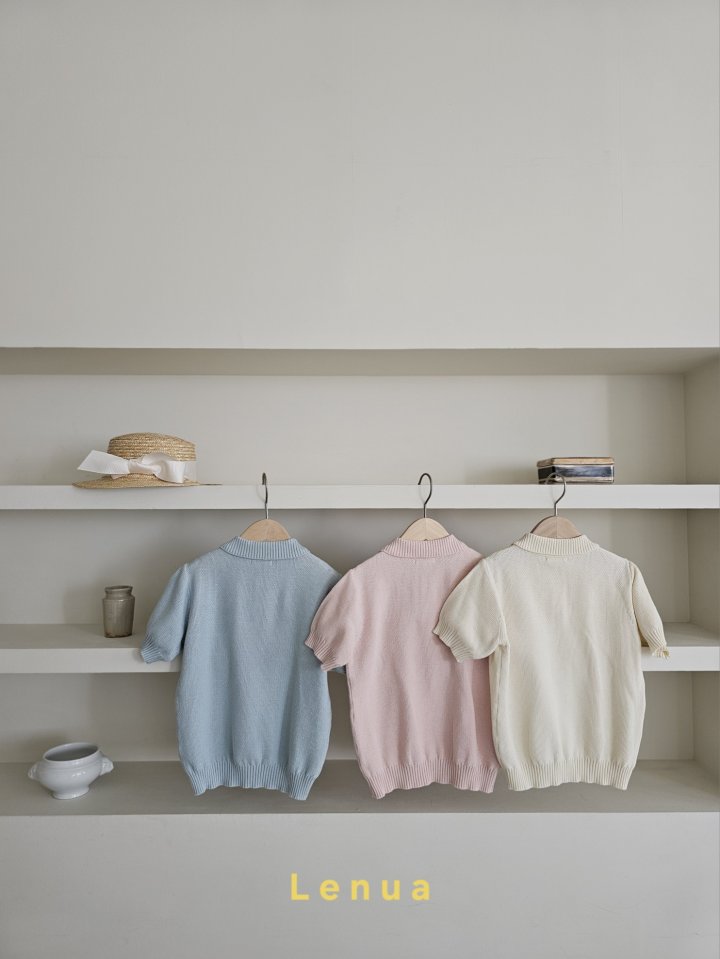 Lenua - Korean Children Fashion - #prettylittlegirls - Raoul Collar Knit Tee - 6