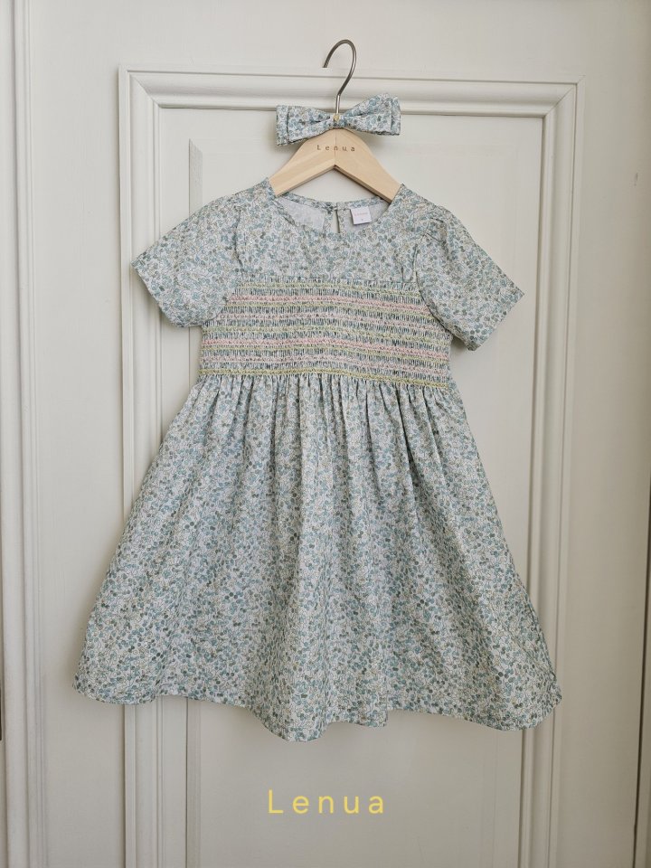 Lenua - Korean Children Fashion - #todddlerfashion - Cherry Shirred One-piece - 4