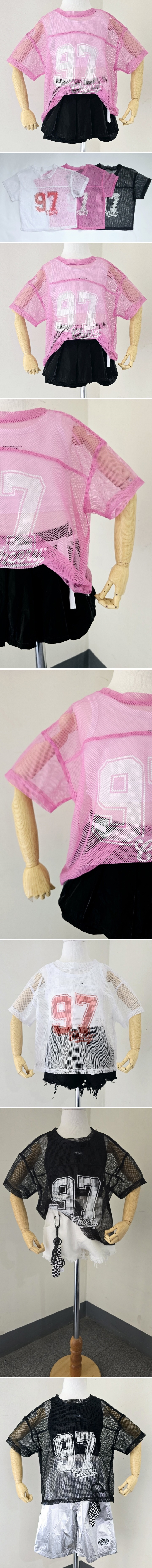 Lilas - Korean Children Fashion - #littlefashionista - Nine Mesh Tee - 2