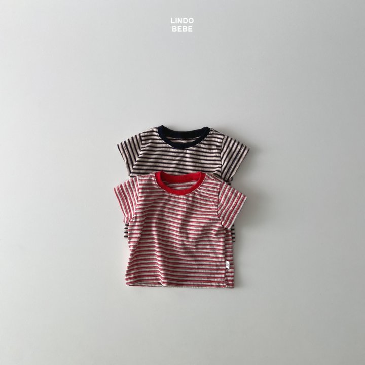 Lindo - Korean Baby Fashion - #babyclothing - Bebe Bebe Stripe Tee - 2