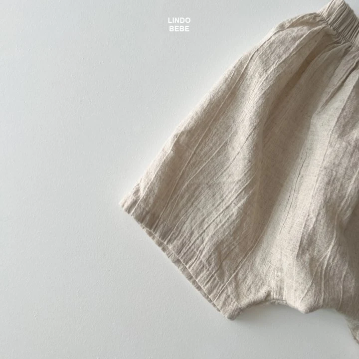 Lindo - Korean Baby Fashion - #babygirlfashion - Bebe Natural Linen Pants - 6