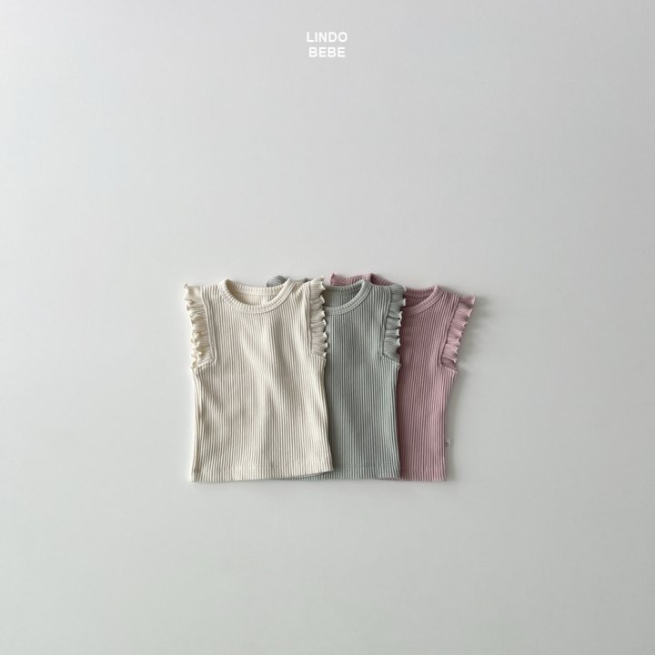 Lindo - Korean Baby Fashion - #babylifestyle - Bebe Ruffle Ribbed Tee