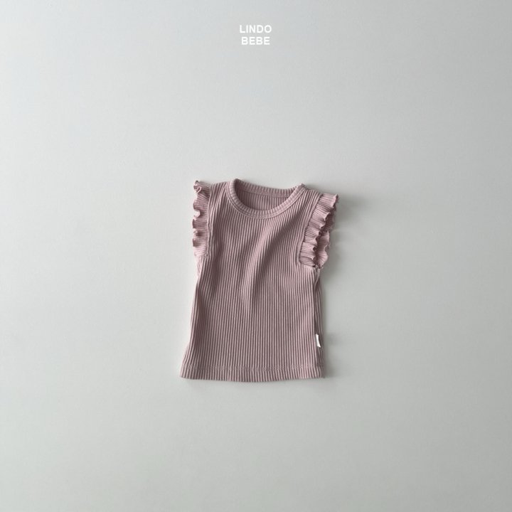 Lindo - Korean Baby Fashion - #babyootd - Bebe Ruffle Ribbed Tee - 3
