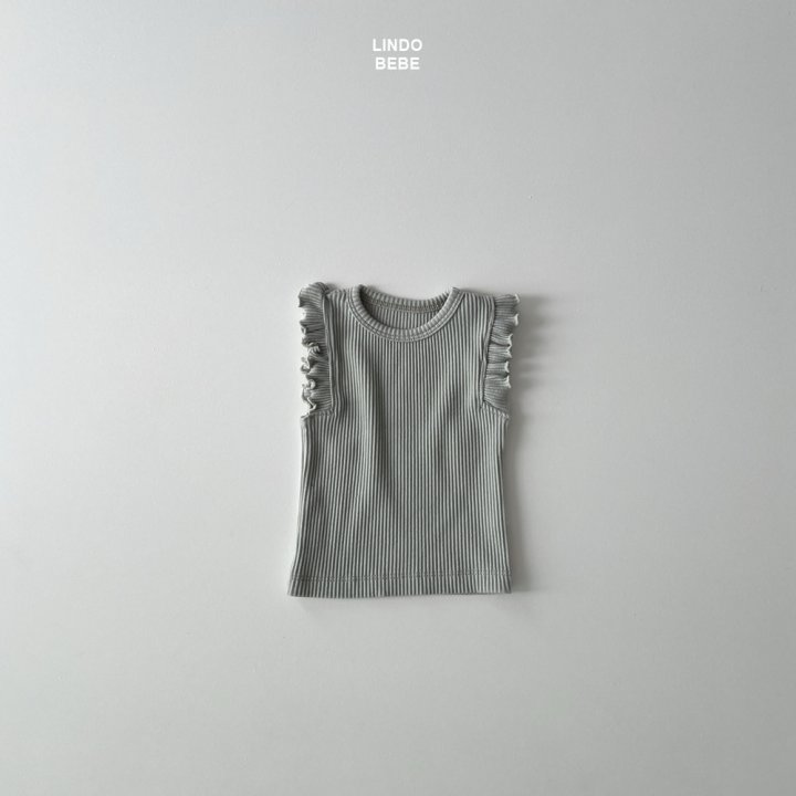 Lindo - Korean Baby Fashion - #babyootd - Bebe Ruffle Ribbed Tee - 4