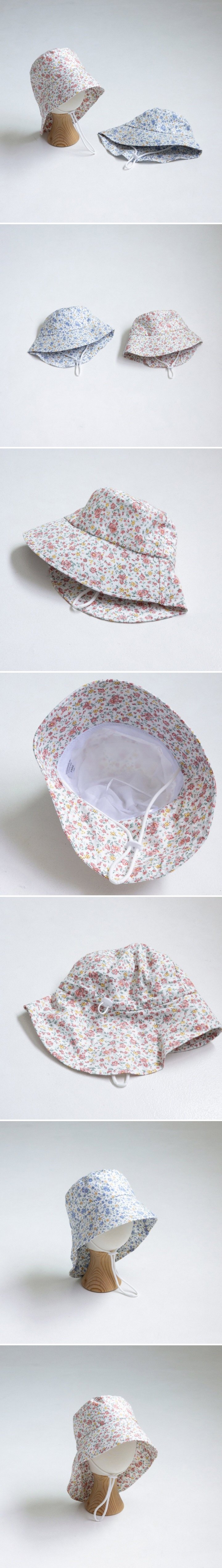 Little Hat - Korean Baby Fashion - #babyfashion - Flower Bucket Flap Cap