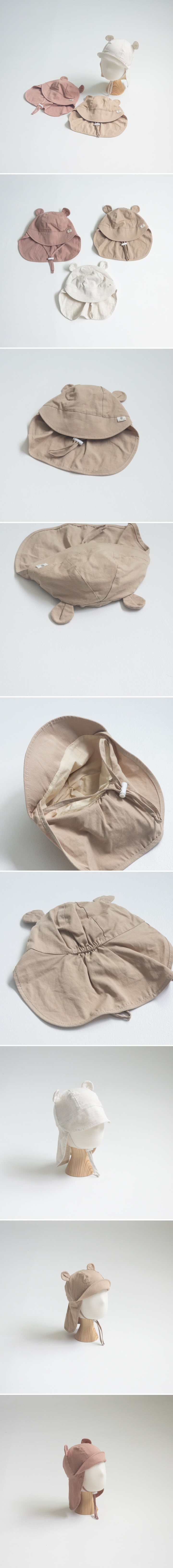 Little Hat - Korean Baby Fashion - #babygirlfashion - Cotton Bear Flap Cap