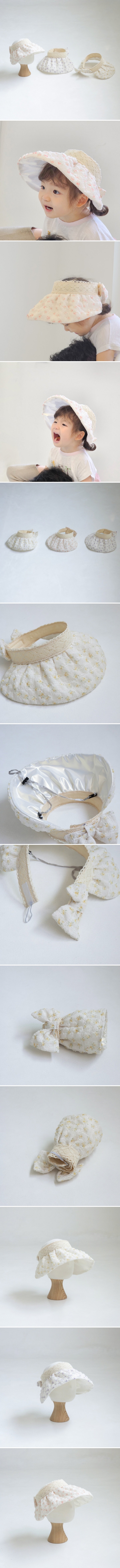 Little Hat - Korean Children Fashion - #discoveringself - Flower Lace Curved Sun Cap
