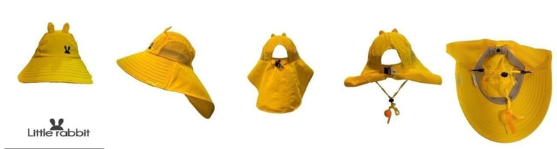 Little Rabbit - Korean Children Fashion - #Kfashion4kids - Wide Flap Cap (with Whistle) - 11