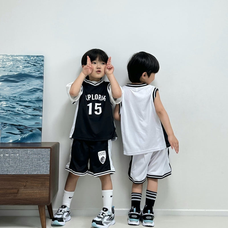 Little Rabbit - Korean Children Fashion - #kidsshorts - Basketball Set - 6