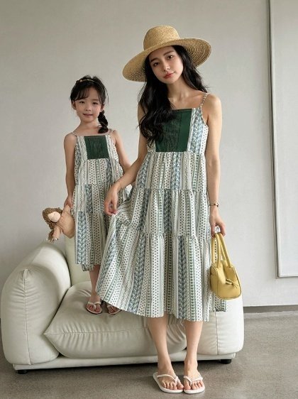 Little Rabbit - Korean Women Fashion - #momslook - Family Look Green Tea Shirt (Dad) - 3
