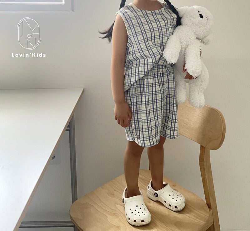 Lovin - Korean Baby Fashion - #babyboutique - Beach Check Shorts - 3