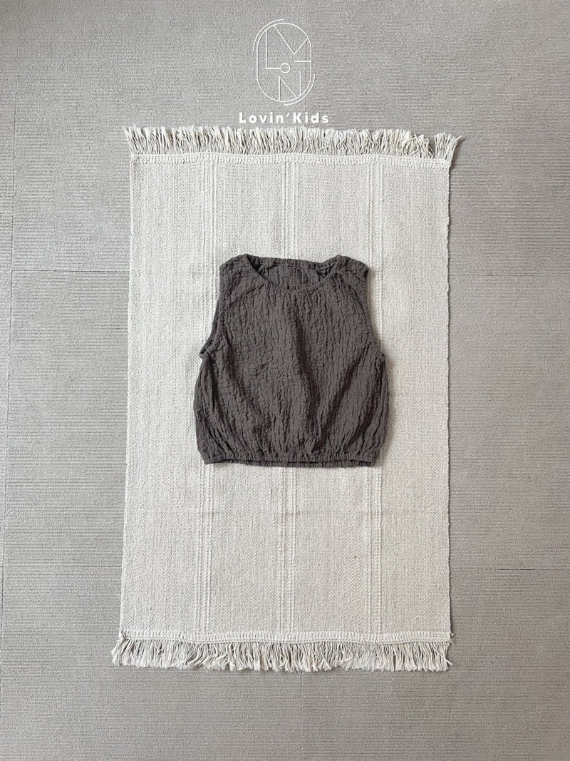 Lovin - Korean Baby Fashion - #babyboutique - Wrinkle Sleeveless Top - 11