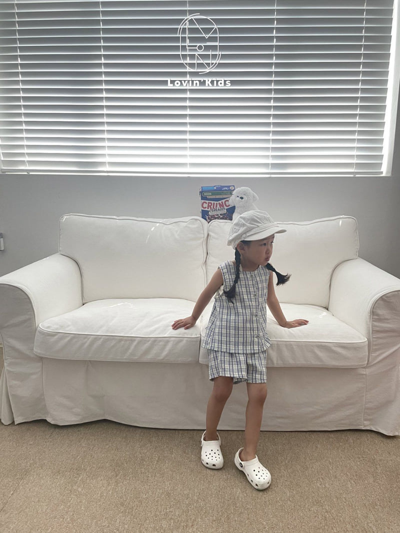 Lovin - Korean Baby Fashion - #babyclothing - Tour Check Sleeveless Top - 6