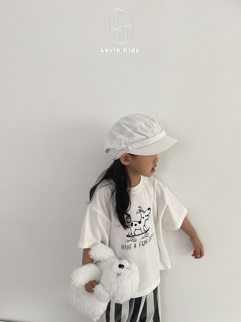 Lovin - Korean Baby Fashion - #babyfashion - Puppy Short Sleeve Tee - 5