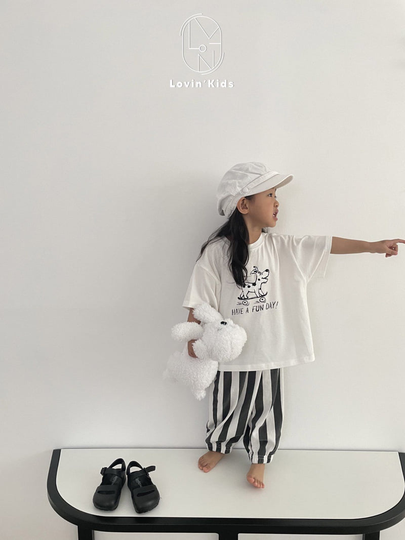 Lovin - Korean Baby Fashion - #babyfever - Puppy Short Sleeve Tee - 6