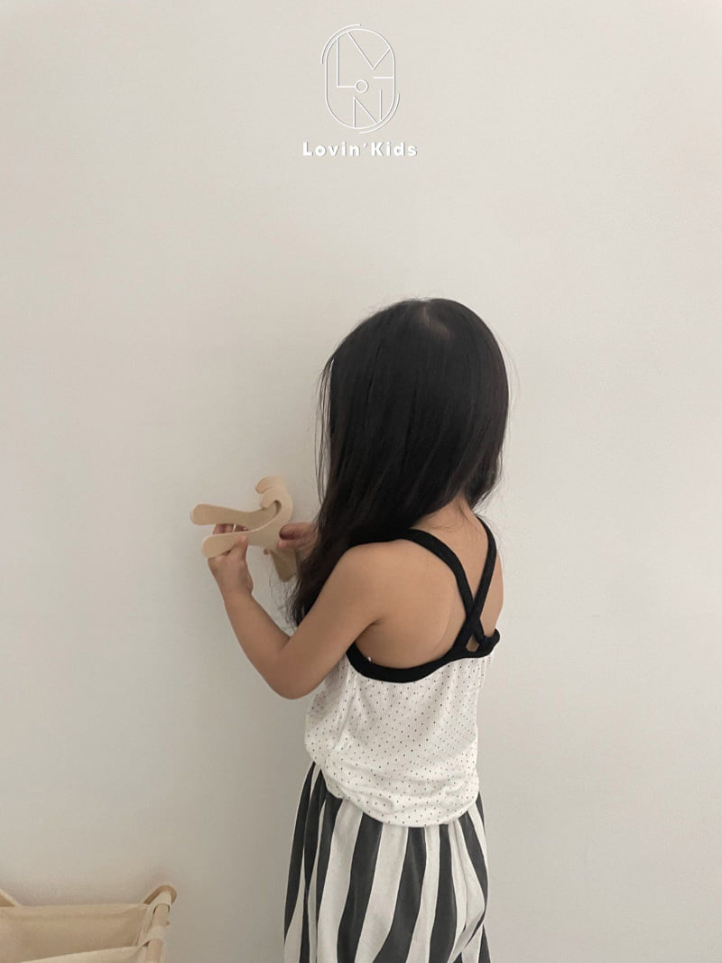 Lovin - Korean Baby Fashion - #babyfever - Dot Sleeveless Top - 4