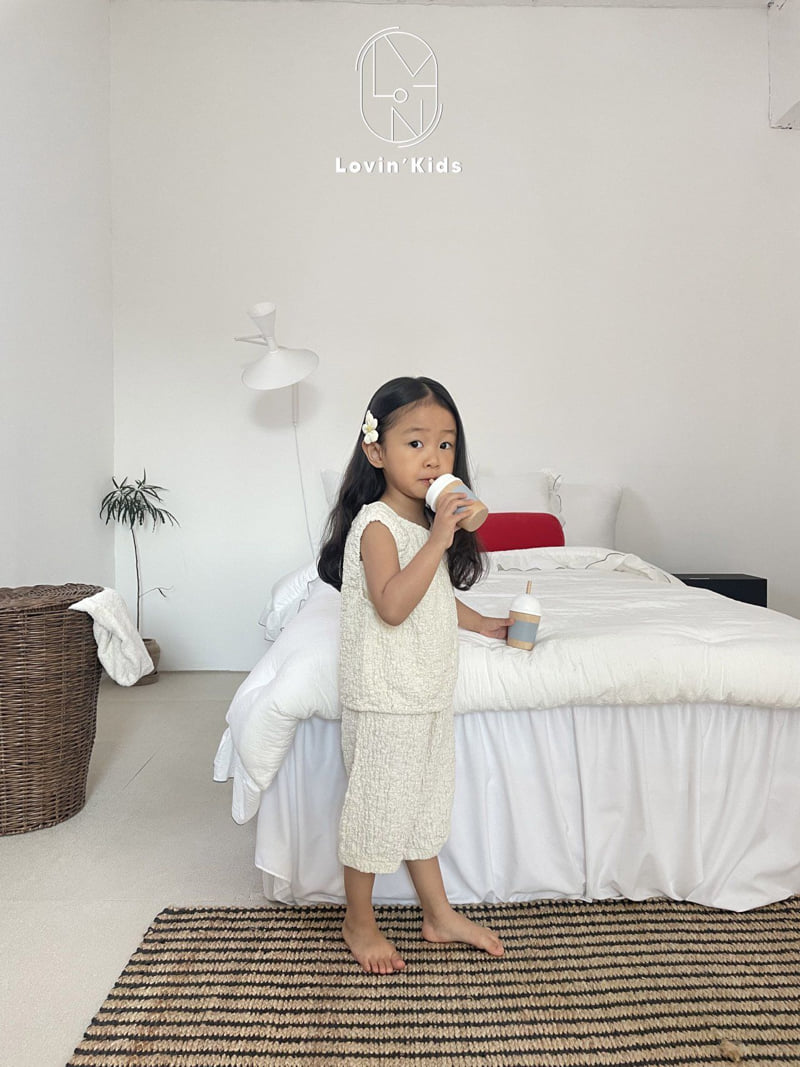 Lovin - Korean Baby Fashion - #babyoninstagram - Wrinkle Sleeveless Top - 4