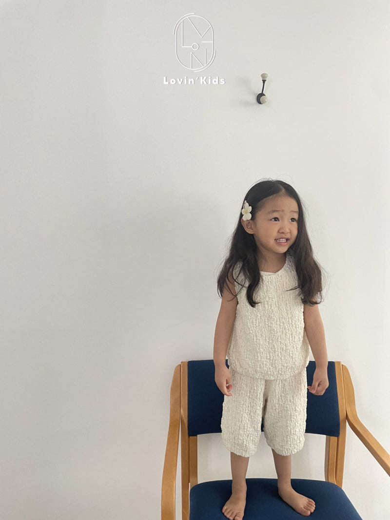 Lovin - Korean Baby Fashion - #babyoutfit - Wrinkle Sleeveless Top - 6