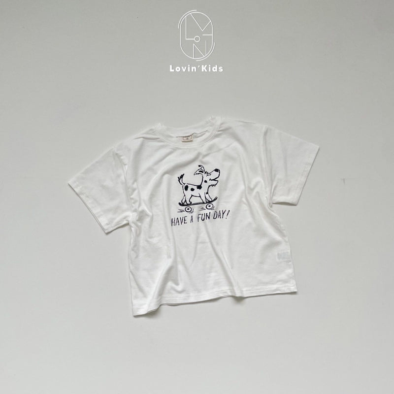 Lovin - Korean Baby Fashion - #babyoutfit - Puppy Short Sleeve Tee - 12