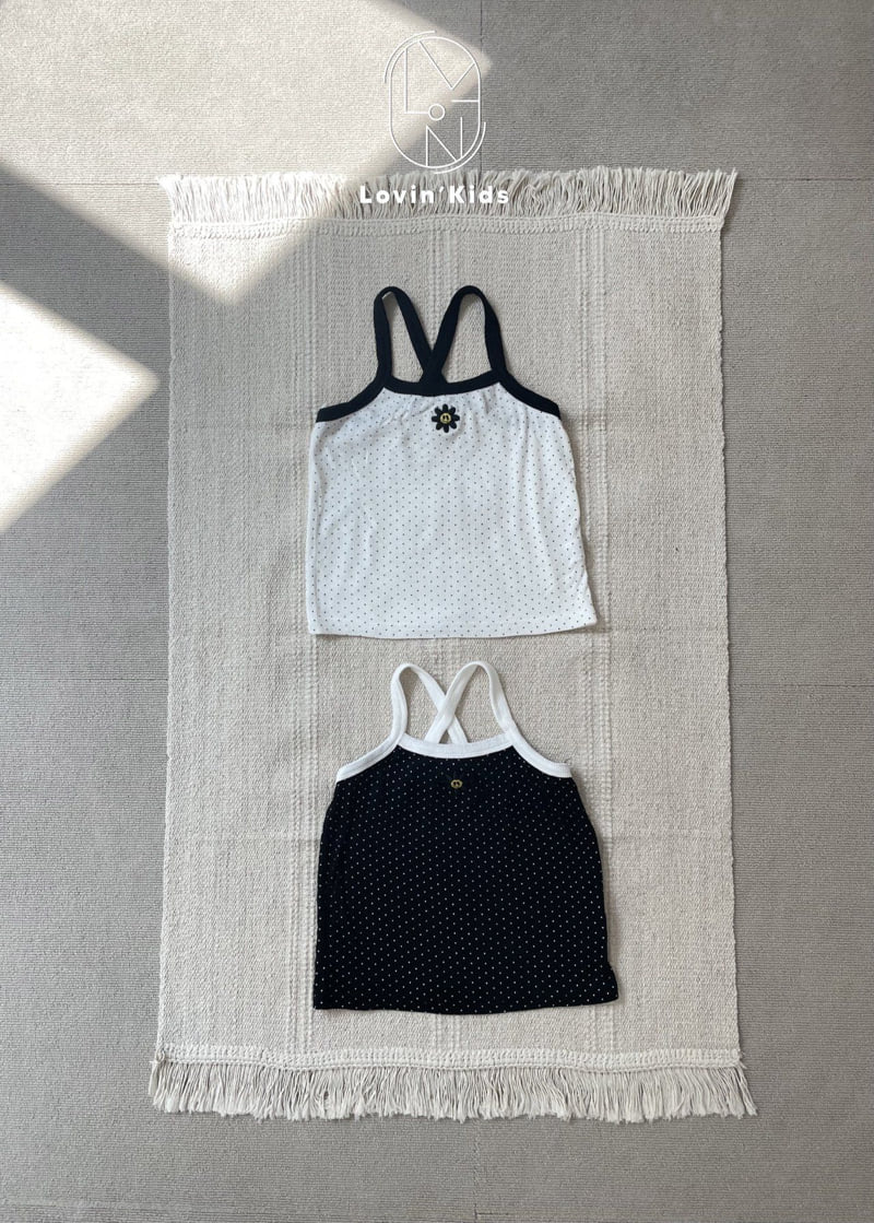 Lovin - Korean Baby Fashion - #onlinebabyshop - Dot Sleeveless Top - 12
