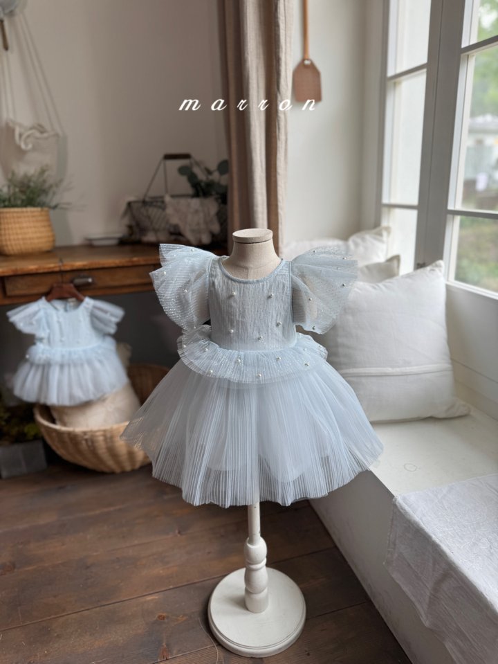 Marron - Korean Baby Fashion - #babyboutiqueclothing - Pearl Dress